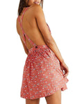 Load image into Gallery viewer, Free People Petunia Mini Dress in Poppy Combo
