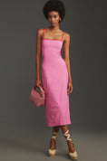 Load image into Gallery viewer, The Dafni Cutout Linen Midi Dress by Maeve
