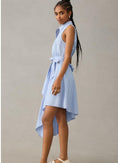 Load image into Gallery viewer, Maeve Asymmetrical Sleeveless Shirt Dress
