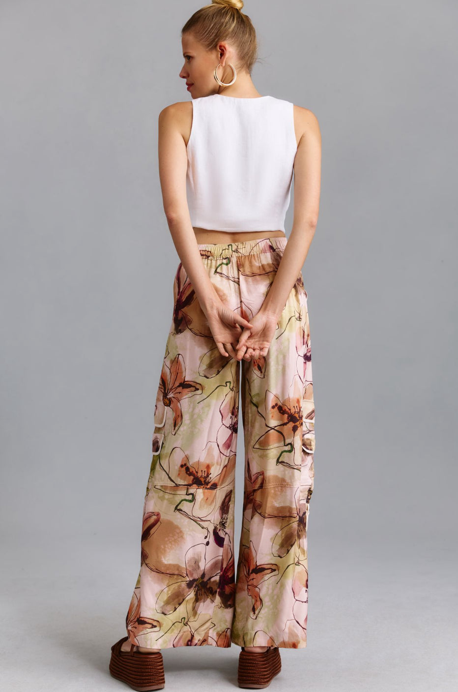 By Anthropologie Palazzo Utility Trousers