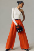 Load image into Gallery viewer, The Avery Pleated Wide-Leg Trousers by Maeve: Sheer Silk Edition
