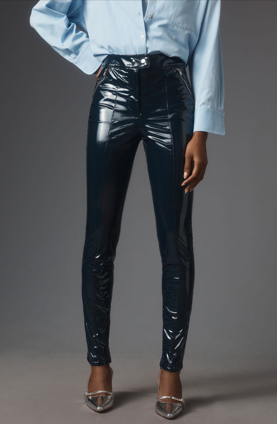 Maeve Faux Leather Skinny Leggings