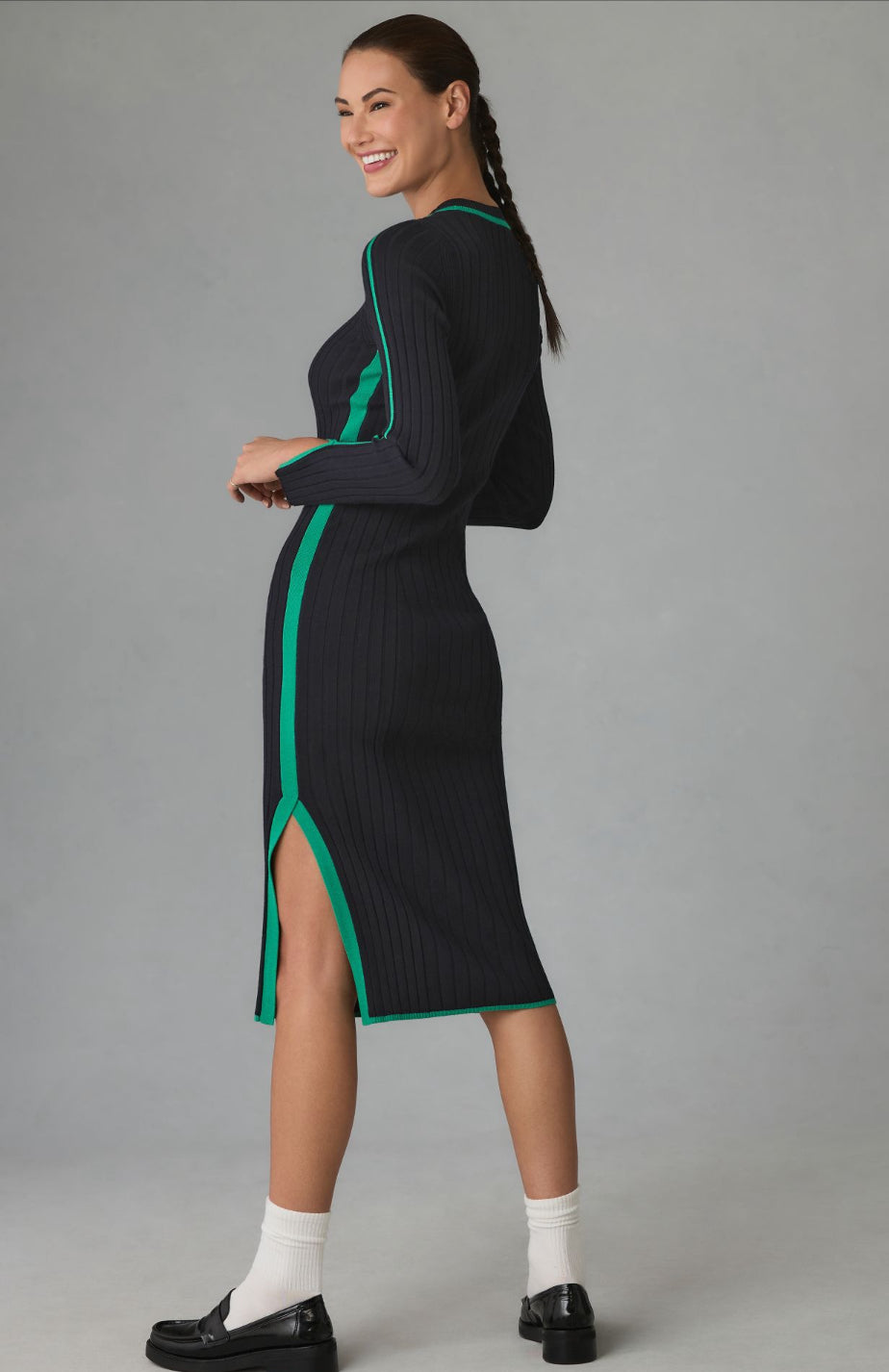 Daily Practice by Anthropologie Long-Sleeve Sporty Sweater Dress