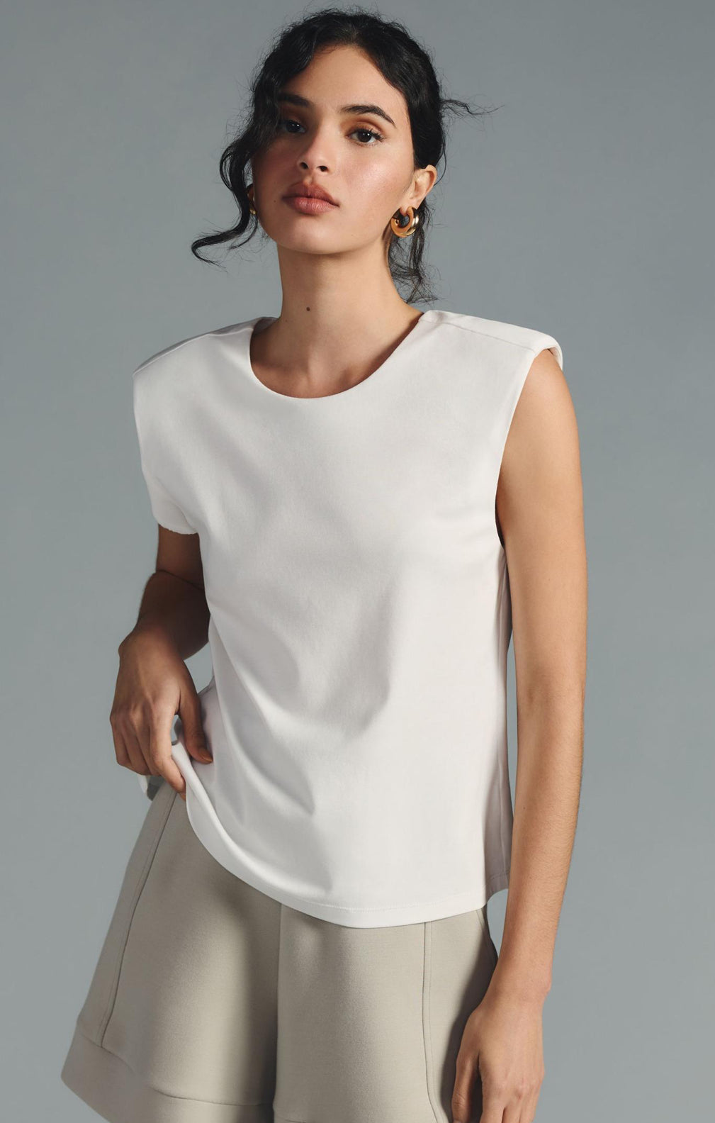 By Anthropologie Structured Sleeveless Top