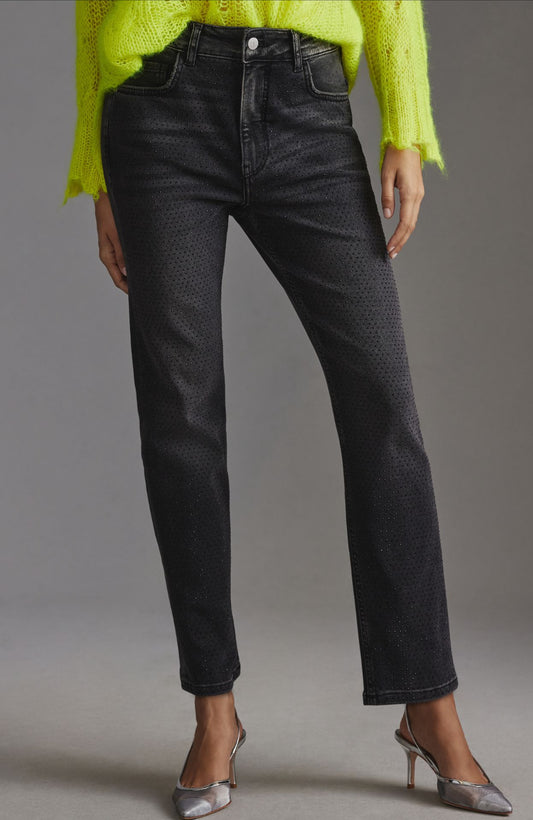 Pilcro Gem High-Rise Straight-Leg Jeans