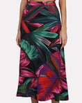 Load image into Gallery viewer, Farm Rio Midnight Leaves Lenzing™ Ecovero™ Viscose Midi Skirt
