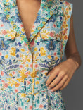 Load image into Gallery viewer, Ranna Gill Sleeveless Collared Linen Romper
