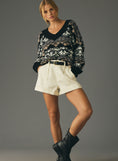 Load image into Gallery viewer, By Anthropologie Slouchy Textured V-Neck Jumper
