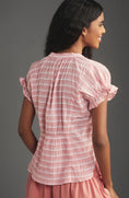 Load image into Gallery viewer, The Tatum Flutter-Sleeve Blouse by Pilcro: Striped Edition
