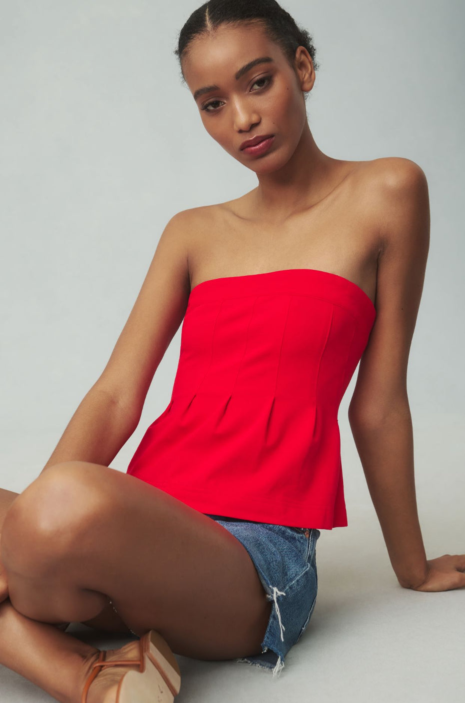 The Fontana Flared Tube Top by Maeve