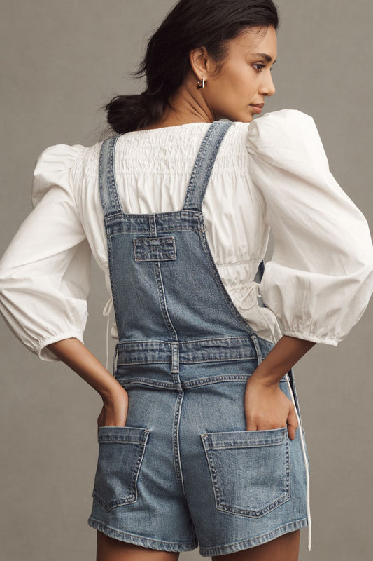 Pilcro Denim Micro Overalls