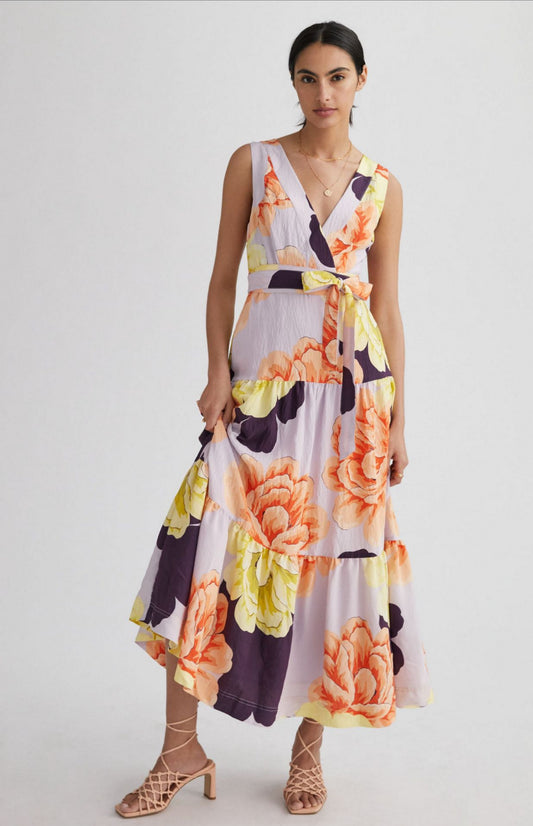 Maeve Floral Wrap Maxi Dress