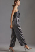 Load image into Gallery viewer, By Anthropologie Strapless Shine Jumpsuit
