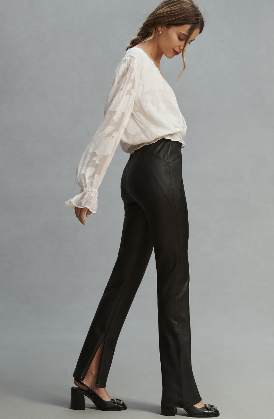 Pilcro Glasgow Faux Leather Skinny Pants