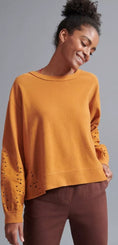 Load image into Gallery viewer, Pilcro Maura Eyelet Lace Sweatshirt
