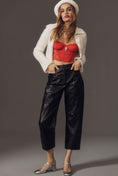 Load image into Gallery viewer, Maeve Smart Sport Faux Leather Barrel Pants
