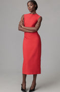 Load image into Gallery viewer, Maeve Cap-Sleeve Slim Midi Dress
