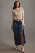 Load image into Gallery viewer, The Madi Front-Slit Denim Skirt by Pilcro
