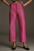 Load image into Gallery viewer, The Colette Cropped Wide-Leg Faux Leather Pants by Maeve
