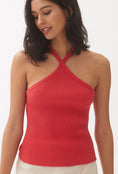 Load image into Gallery viewer, T.La Ribbed Halter Tank
