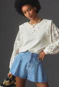 Load image into Gallery viewer, By Anthropologie Embroidered Cutwork Sweatshirt
