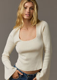 Load image into Gallery viewer, Maeve Square-Neck Bell-Sleeve Sweater
