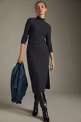 Load image into Gallery viewer, Daily Practice by Anthropologie Turtleneck Side Slit Dress
