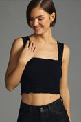 Load image into Gallery viewer, The Regan Seamless Smocked Square-Neck Tank
