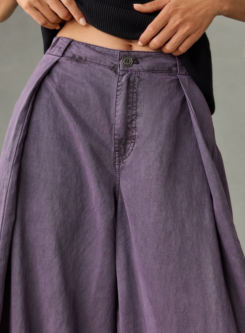 Pilcro Pleated Balloon Trousers