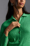 Load image into Gallery viewer, By Anthropologie Long-Sleeve Mini Polo Jumper Dress
