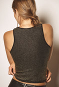 Load image into Gallery viewer, The Reegan Seamless Lurex Ribbed Cropped Tank
