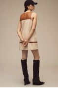 Load image into Gallery viewer, By Anthropologie Faux Leather Shift Dress
