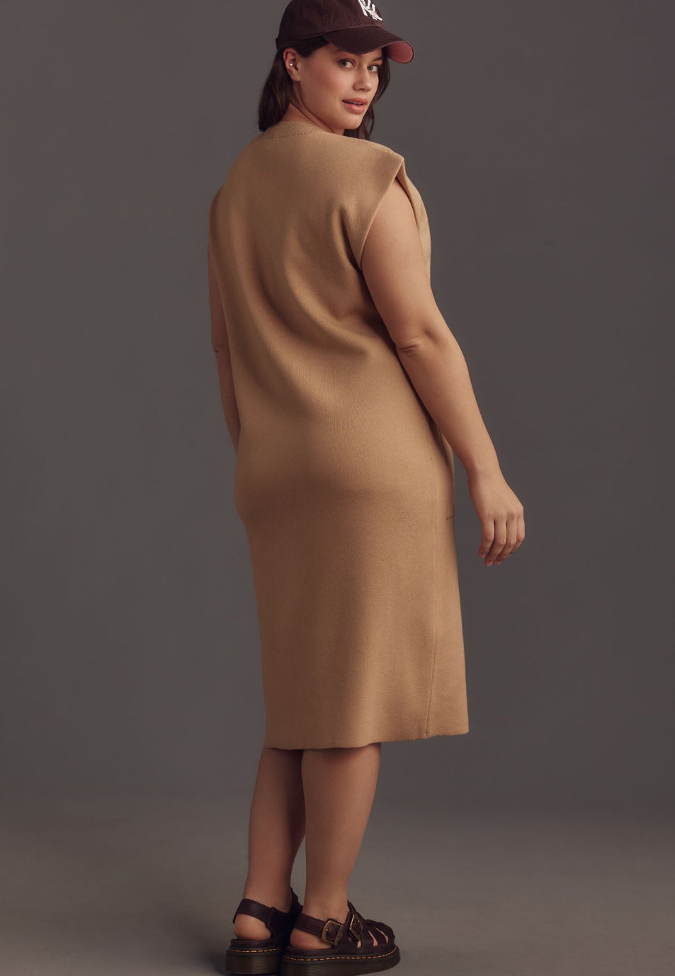 Maeve Muscle Column Midi Dress