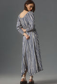 Load image into Gallery viewer, By Anthropologie Long-Sleeve Sweetheart Midi Dress
