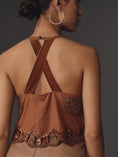 Load image into Gallery viewer, Maeve Embellished Cutwork Cross-Back Tank
