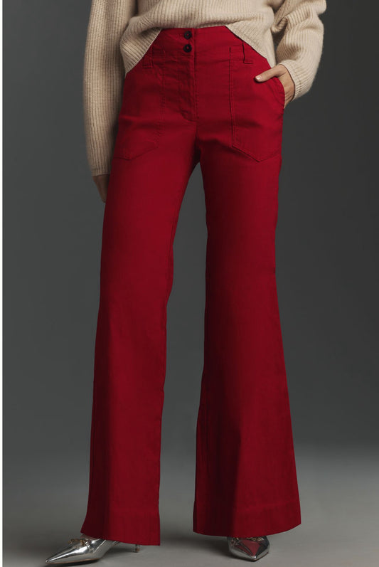 The Naomi Wide-Leg Flare Pants by Maeve