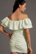 Load image into Gallery viewer, Maeve Ruched Off-The-Shoulder Dress
