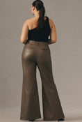 Load image into Gallery viewer, The Naomi Wide-Leg Flare Pants by Maeve: Faux Leather Edition
