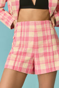 Load image into Gallery viewer, Maeve Plaid Tweed Shorts
