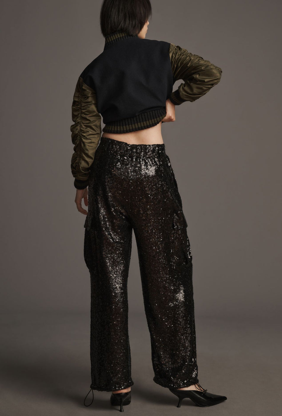 By Anthropologie Sequin Cargo Pants