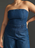 Load image into Gallery viewer, Pilcro Strapless Polished Wide-Leg Jumpsuit
