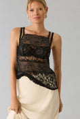 Load image into Gallery viewer, By Anthropologie Sheer Mixed Lace Cami
