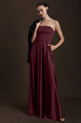 Load image into Gallery viewer, BHLDN Elsie Straight-Neck Satin A-Line Gown
