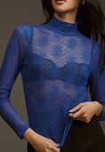 Load image into Gallery viewer, By Anthropologie Sheer Lace Turtleneck
