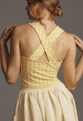 Load image into Gallery viewer, Maeve Gingham Square-Neck Sleeveless Top
