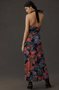 Load image into Gallery viewer, Farm Rio Sleeveless Halter Bow Floral Midi Dress
