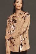 Load image into Gallery viewer, The Bennet Buttondown Shirt by Maeve: Sequin Leopard Edition
