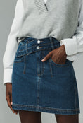 Load image into Gallery viewer, Pilcro Double Waist Denim Mini Skirt
