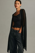 Load image into Gallery viewer, DOLAN Long Flair Sheer-Sleeve Top
