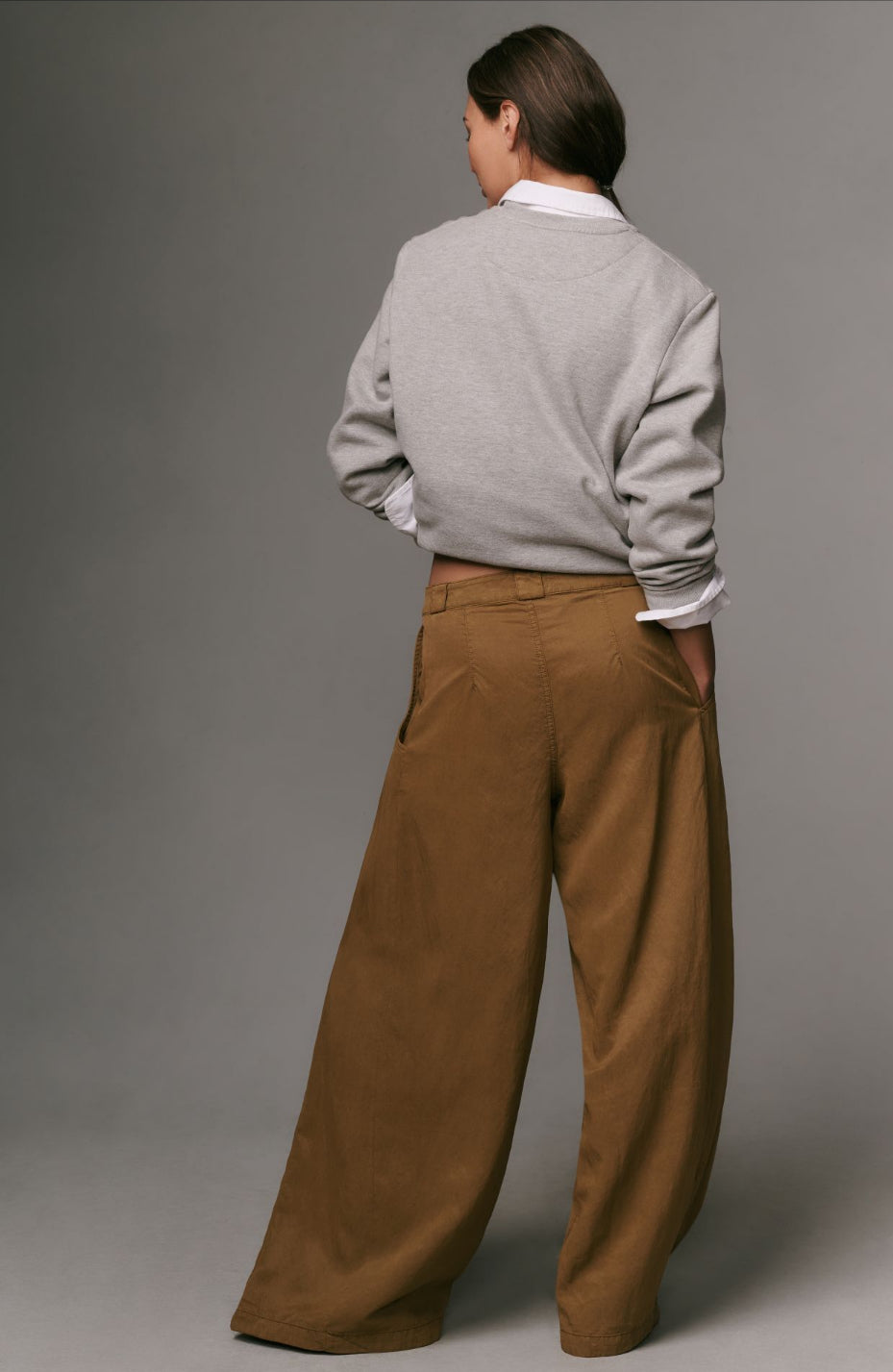 Pilcro Pleated Balloon Trousers